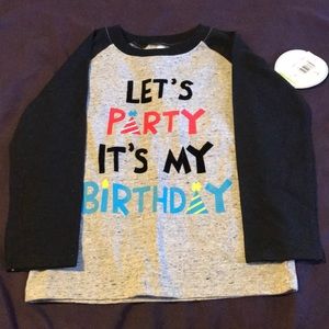 NWT!!! let’s party it’s my birthday shirt!